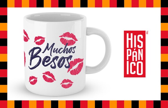 Spanish Mug "Muchos besos"