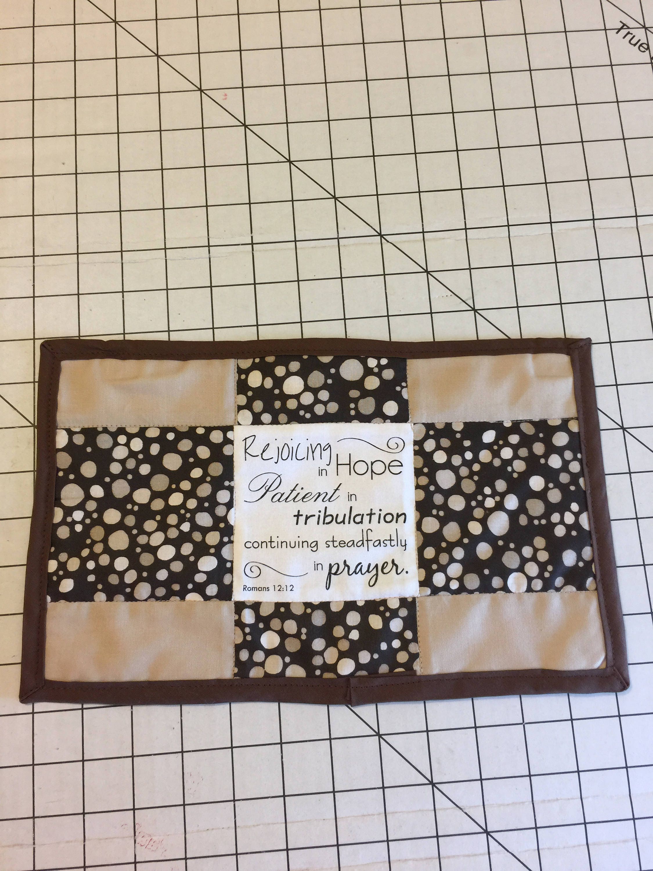 Mug Rug Inspirational Quote Devotional Quote Personal