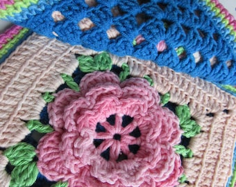 2 crochet potholders