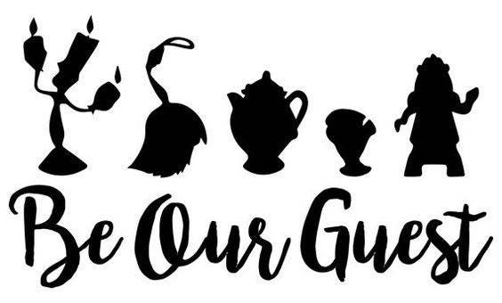Be Our Guest .svg file for Cricut and Silhouette