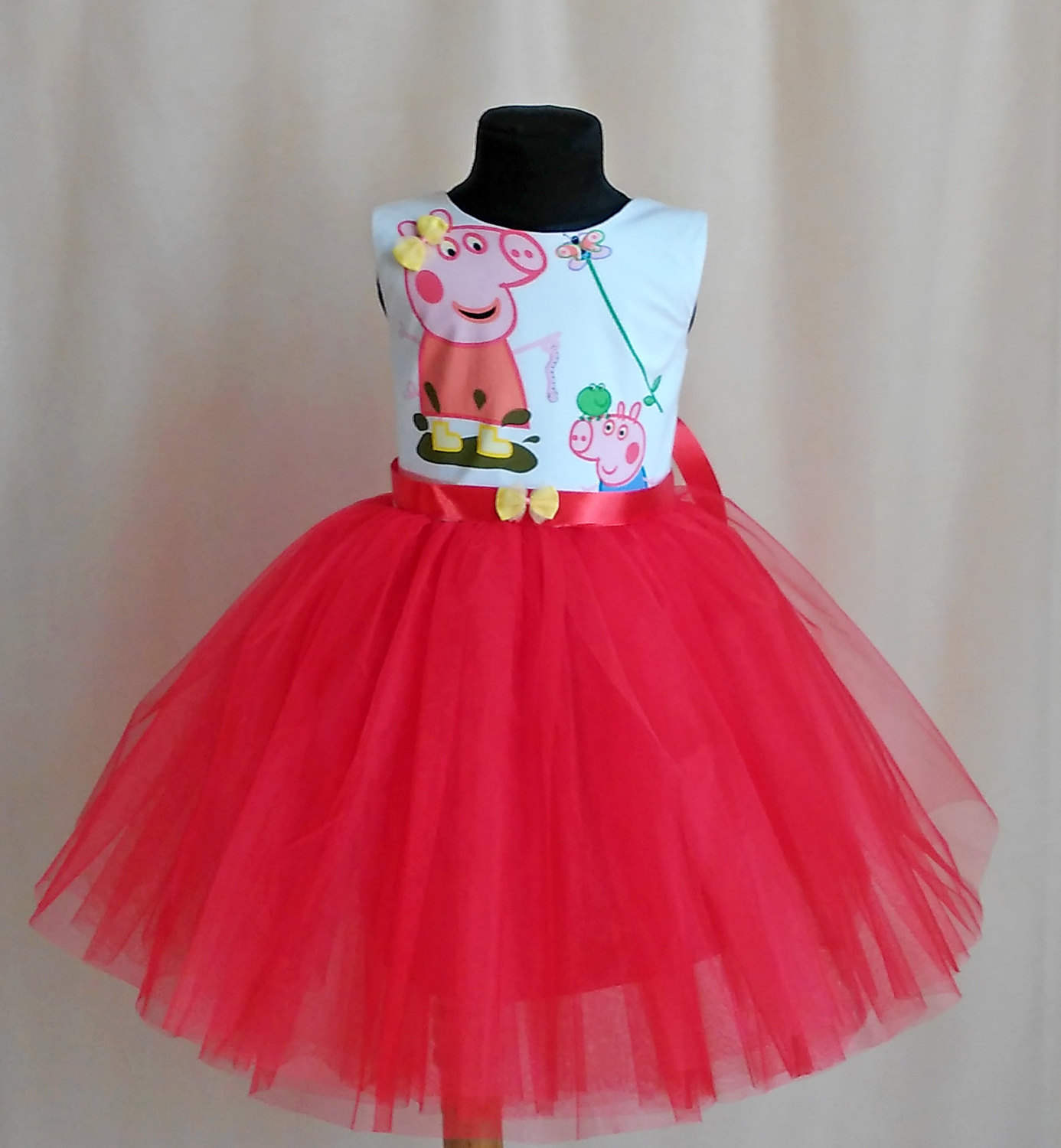 Soft Red Peppa Pig and George Birthday Dress Peppa Pig Party