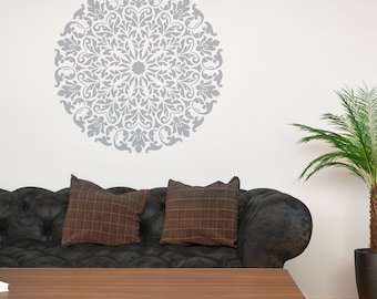 Mandala Stencil Tribal Pattern Surat for DIY Wall Decor Modern Home Decorative Stencils