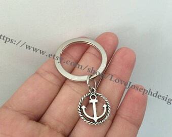 Anchor keychain, Anchor gifts key ring