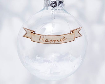 Personalised Christmas Confetti Bauble
