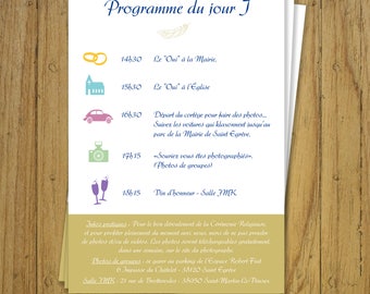 Wedding program - invitations