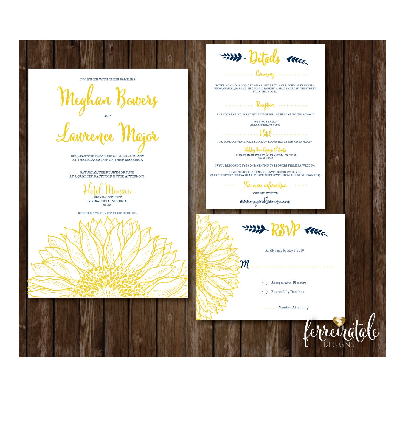 sunflower wedding invitation rustic wedding invitation floral