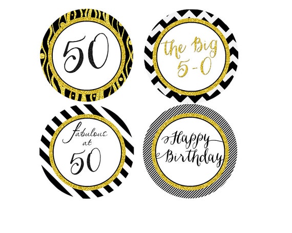 items similar to 50th birthday cupcake toppers 50 toppers