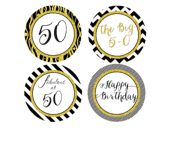 items similar to 50th birthday cupcake toppers 50 toppers