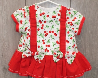 0-3 Months Cherry print bodysuit