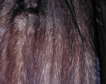 No. 700 Dismantled Full Length Mink Coat; Dark Brown; Teddy Bear Useage