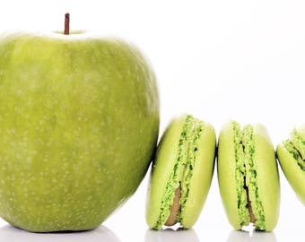 Apple Caramel French Macarons