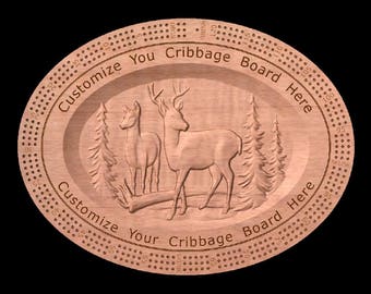 Custom Personalized Cribbage Board