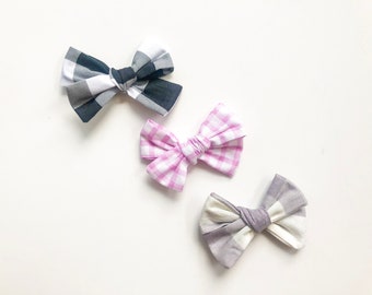 Fabric Callie Bow - Gingham