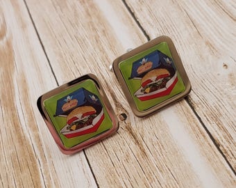 Burger Cufflinks