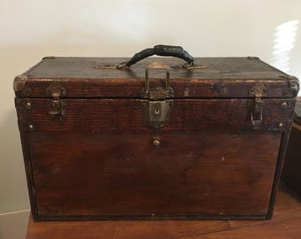 Vintage GERSTNER Wood 5 Drawer Machinist Tool Chest