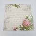20 x love letter decorative luncheon napkins for decoupage- 33cm - cream - pink- roses - script- floral -