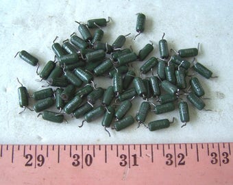 Very Small Resistors, Craft Supply Items, Electronic Scrap, Assemblage Supply, Circuit Board Art, Upcycled Electronics, Old Resistors