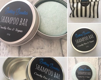 Shampoo Bars, SLS Free, Environmentally Friendly, Plastic Free, Zero Waste, Economic Shampoo, All Hair Types, Vegan Friendly, Eco Friendly