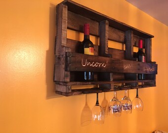 Engraved Wine Rack. Reclaimed Wood Wine Rack. Rustic Wood Wine Rack. Wine Rack Shelf. Handmade Wine Rack. Wall Mounted Engraved Wine Rack.