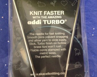 US 5 (3.75 mm) ADDI knitting needles - assorted lengths and styles