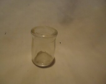 Vintage Clear Glass Milk Creamer Bottle, collectable
