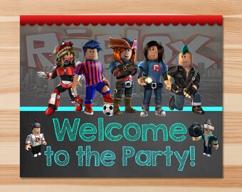 Roblox Sign Etsy - roblox pcw