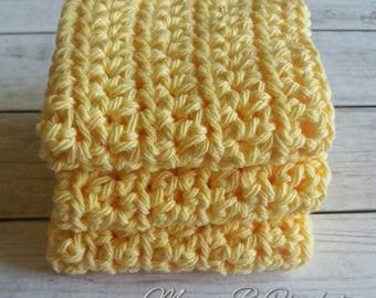 Crochet Dish Cloths, Crochet Wash Cloths, Kitchen Dish Cloths, Bath Dish Cloths
