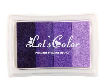purple violet ink gradient scrapbooking
