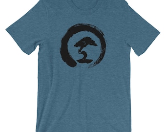 Bonsai Tree Enso Circle Buddhist Zen Yoga Kanji Shirt
