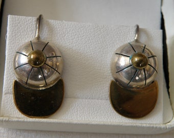Fun Sports Sterling Silver Baseball Cap Earrings