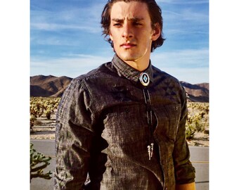 SOUTHWESTERN BOLO TIE - The 'Arroyo' Turquoise Bolo Tie Necklace