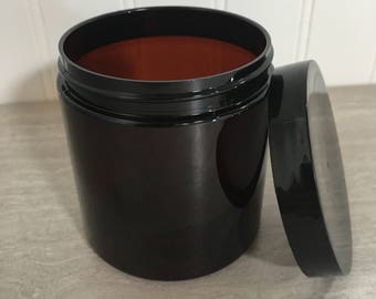 8oz. Plastic Jar & Lid - Set of 25