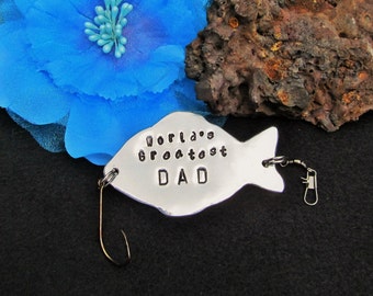 Dad Fishing Lure, Personalized Fish hook, Fisherman Gift, Fathers Day Gift, Personalized Fishing Lure, Gifts for Dad, Dad Fishing Hook