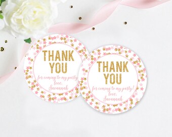 Twinkle Twinkle Little Star Custom Favor Stickers, Custom Favor Tags, Twinkle Twinkle Party, Birthday Party Favor Tag, Favor Stickers