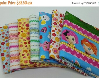 50% OFF CLEARANCE SALE 7 Half-Yard Bundle of Lalaloopsy from Quilting Treasures - 3.5 Yards