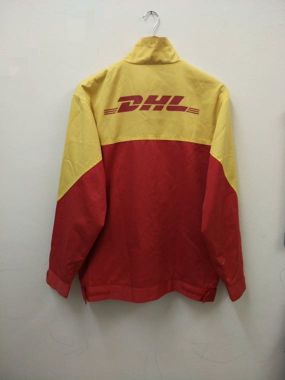 Vintage DHL Uniform Jacket//Spellout Logo//Size