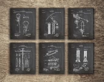 Mining Wall Decor, Mining Set of 6 Prints, Mining Poster, Mining Printable, Gift for Miner, Mining Group of 6 Patents - INSTANT DOWNLOAD -
