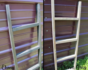 2' wooden ladder, small, pot and pan rack, stocking hanger, towel rack, great for decorating