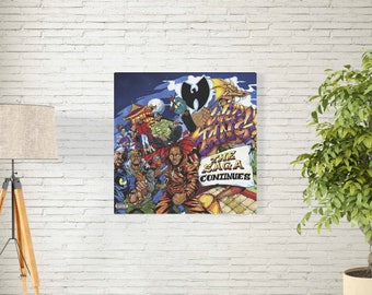 Wu-Tang Clan Poster - The Saga Continues Studio Album Music Cover - Hip Hop Music New Rap Art Print - Size 12x12" 18x18 24x24 32x32