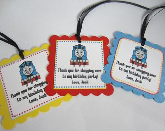 Thomas the Train party favor tags
