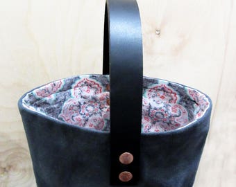 waxed canvas wine bag