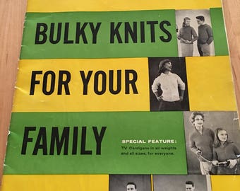 Vintage Bernat knitting pattern book