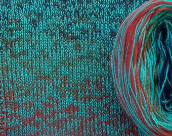 ART DECO Silk Medley IV - Color Changing Cotton/Silk yarn - 320 yards/100 gr - Sport Weight
