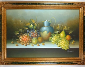 Still life oil painting in Frame