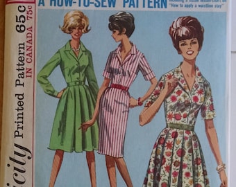 Simplicity Shirtdress Pattern Size 16