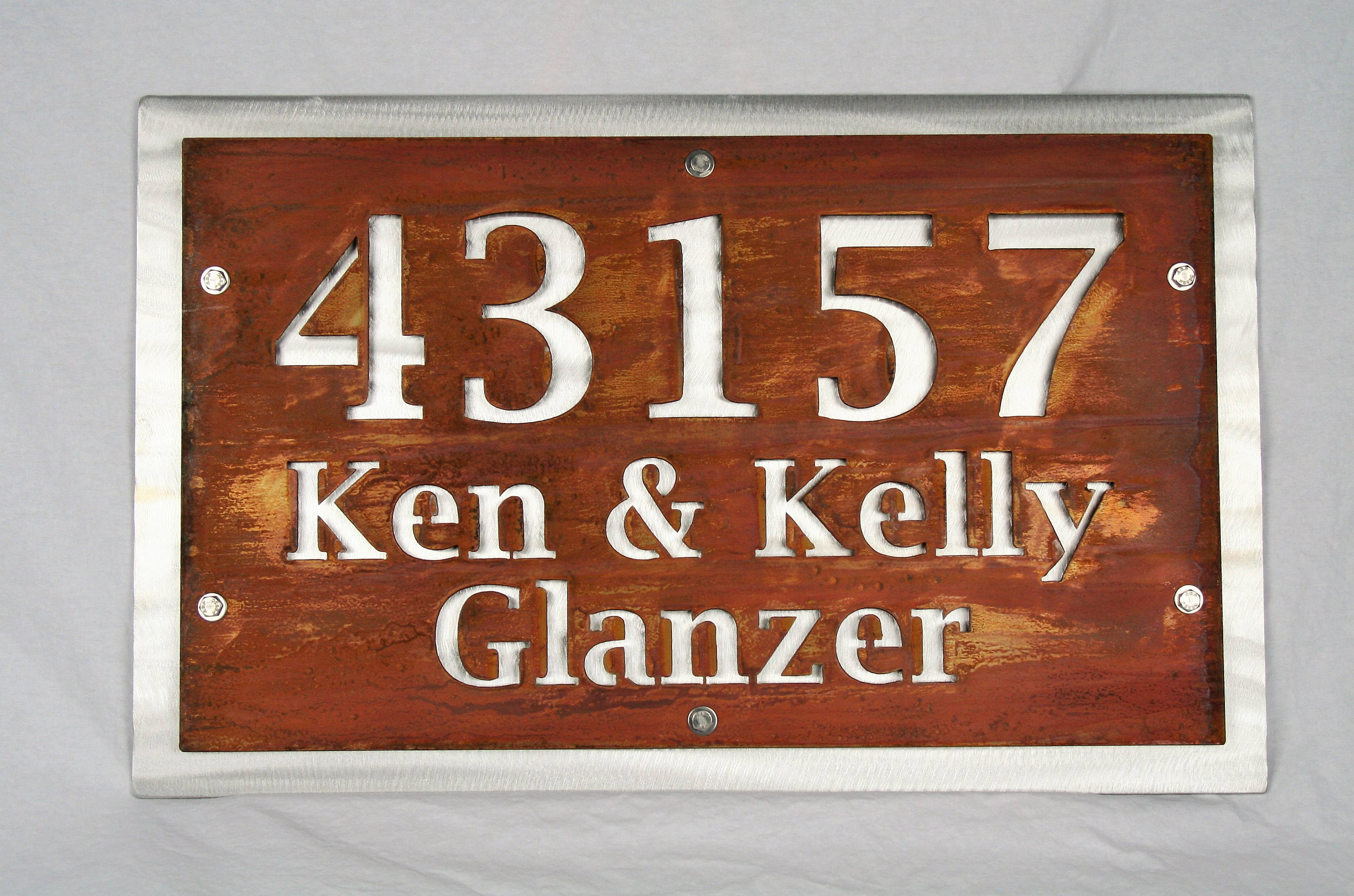 Personalized Address Number Street Name Sign, House and Street Address