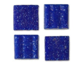 Dark Blue Glass Tile 20mm, Quantity of 50 Tiles, Mosaic Supplies