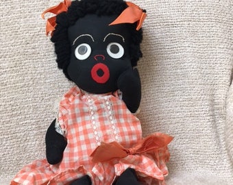 Ethnic Handmade Rag Doll, 1950's