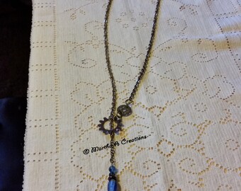 Brass Steampunk Lariat Necklace