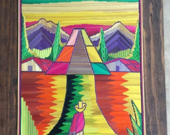 Mexico: Unique painted Wall Art - Antique